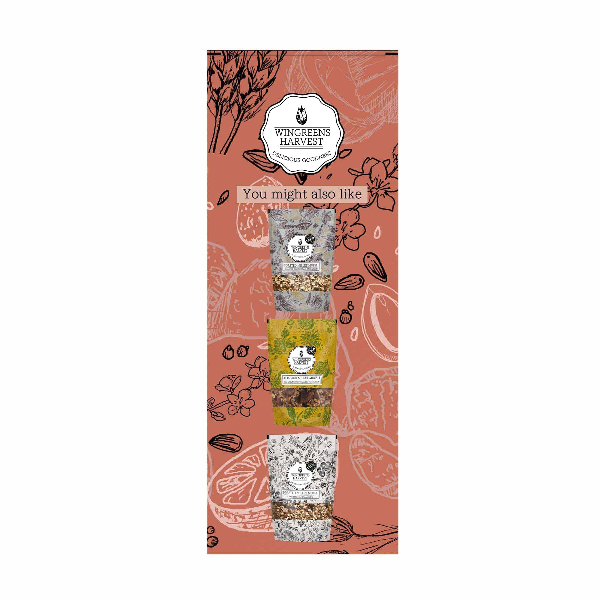 Toasted Millet Muesli: Dark Chocolate and Orange Peel 1 Kg