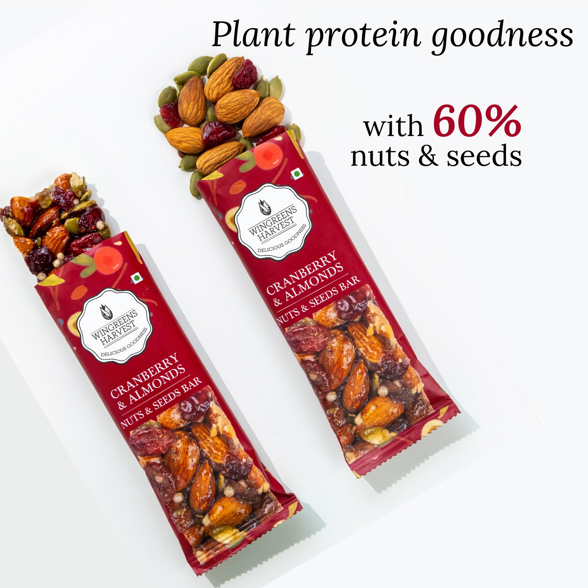 Nuts & Seeds Bar - Cranberry & Almond 180 g ( 30 g x 6 Bars)