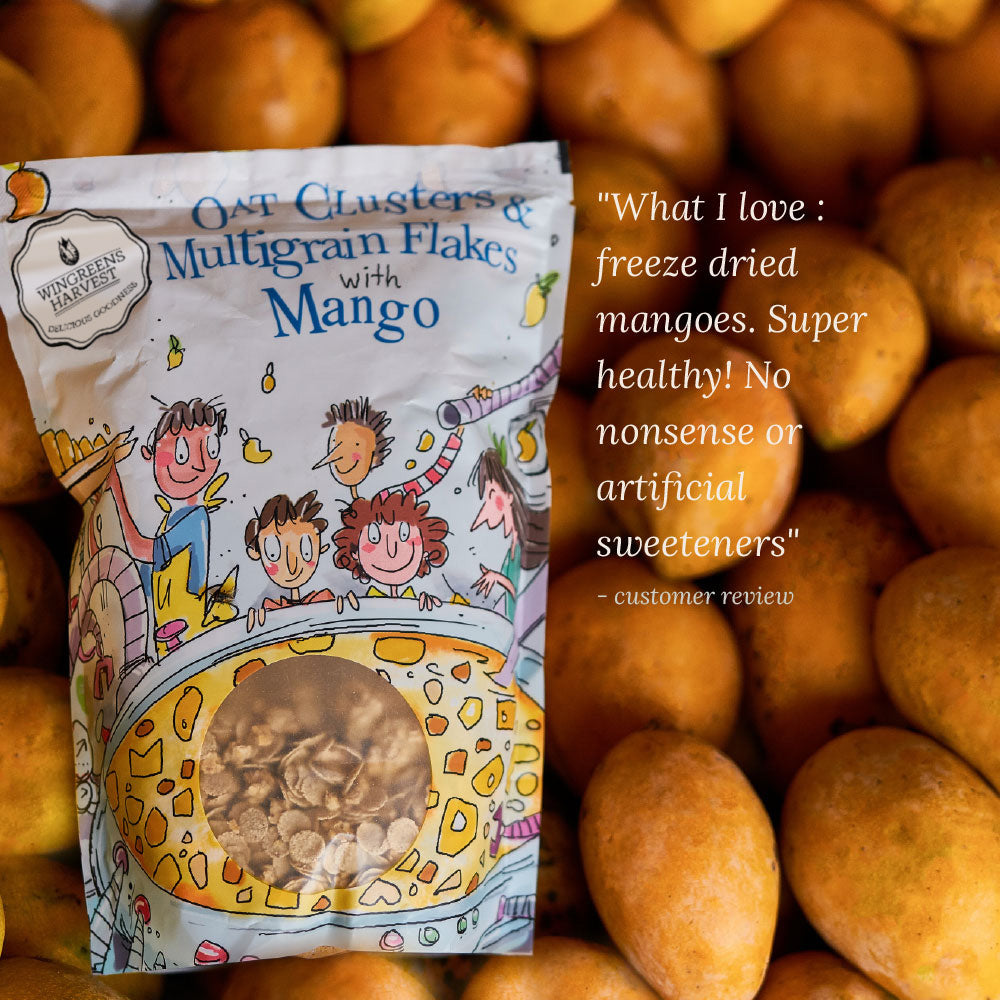 Breakfast Cereal - Oat Clusters & Multigrain Flakes with Mango 350 g