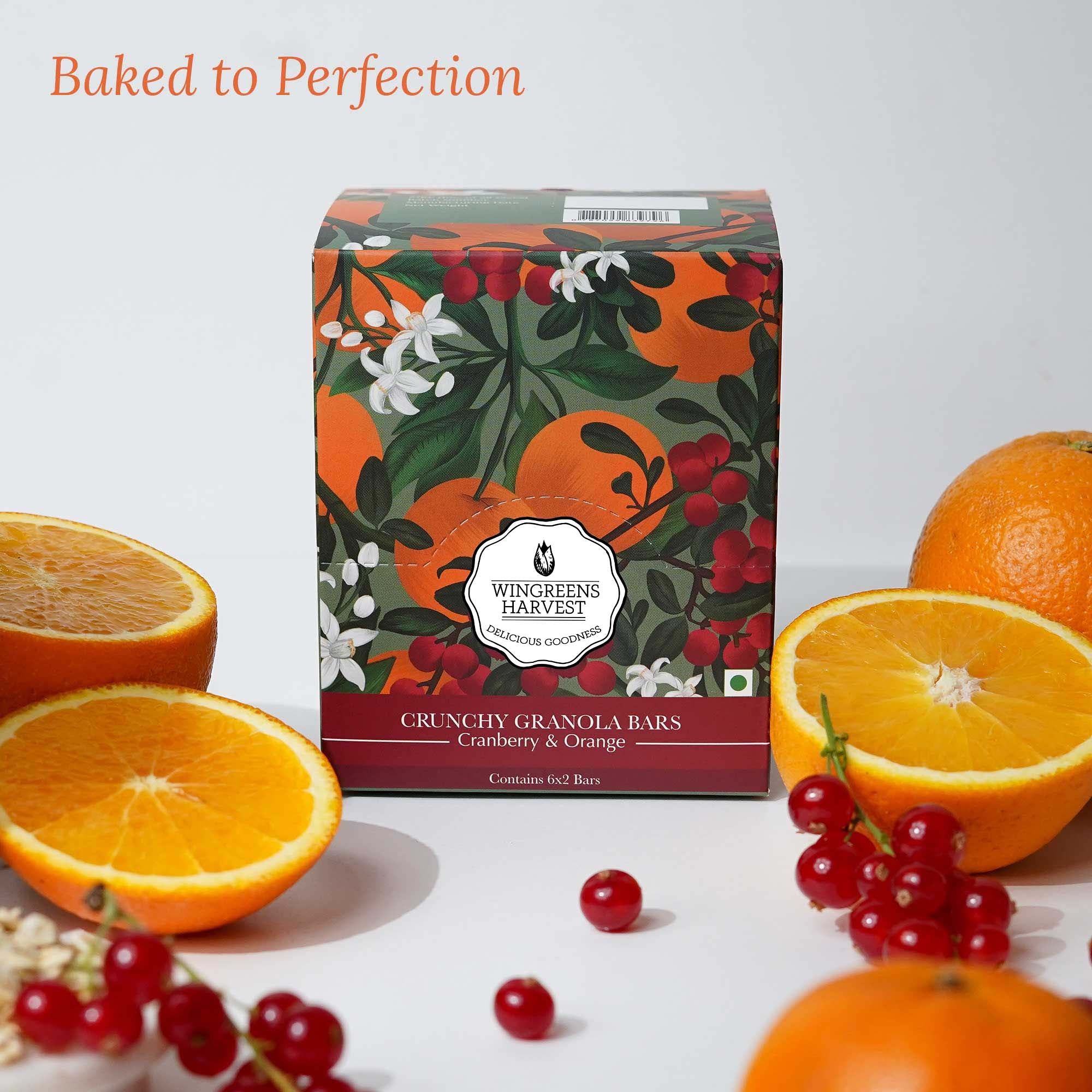Crunchy Millet Granola Bars - Cranberry & Orange 240g x 2