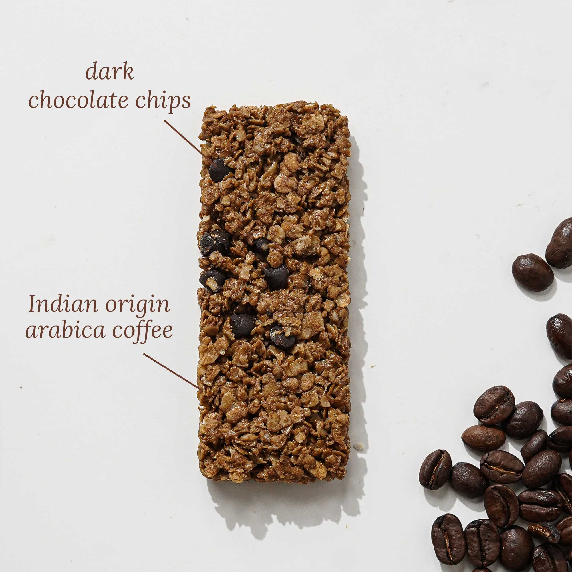Crunchy Millet Granola Bars - Dark Chocolate and Espresso 240 g (40 g x 6 Bars)