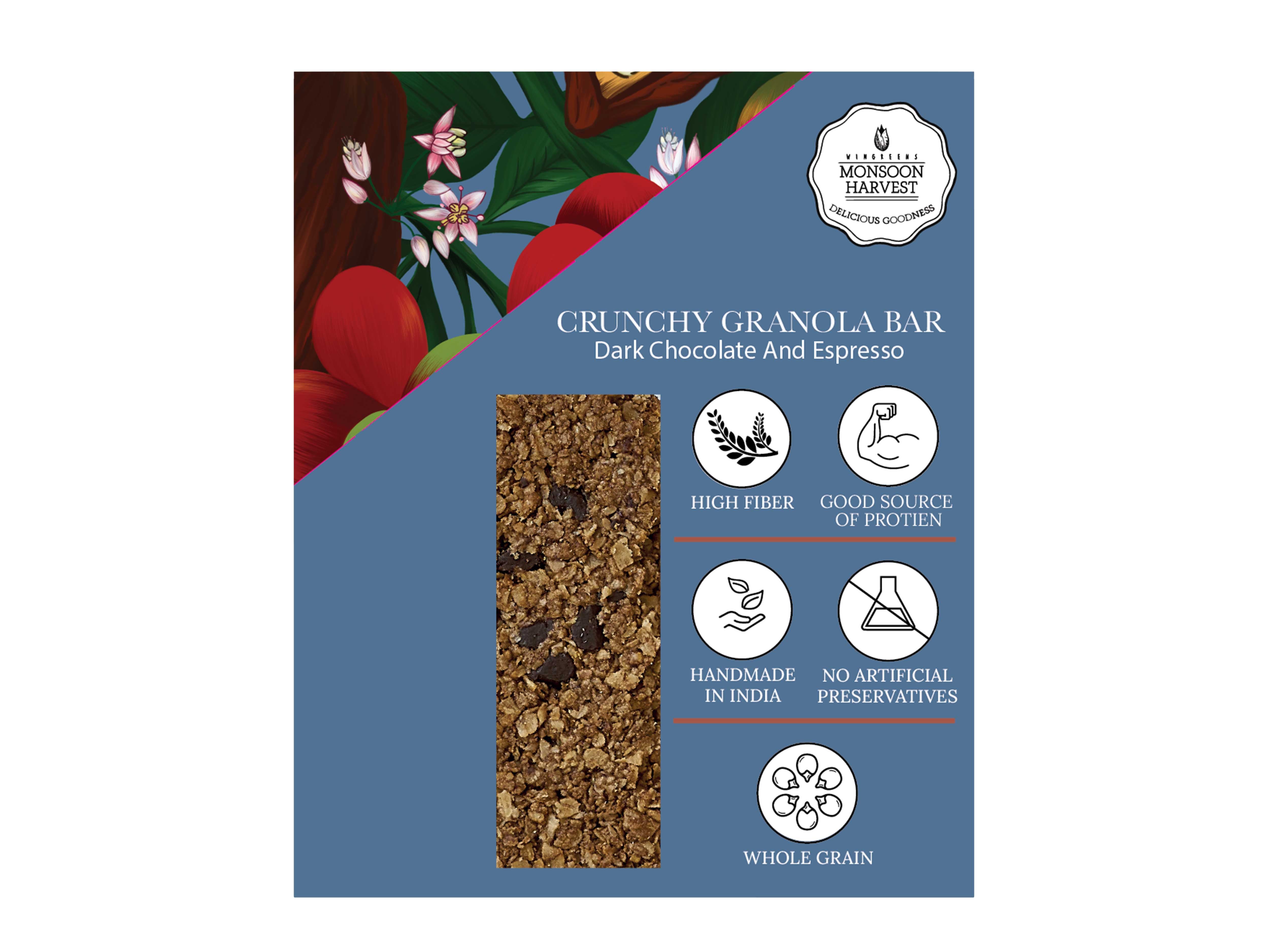 Crunchy Millet Granola Bars - Assorted Variety Pack 2 x 240 g