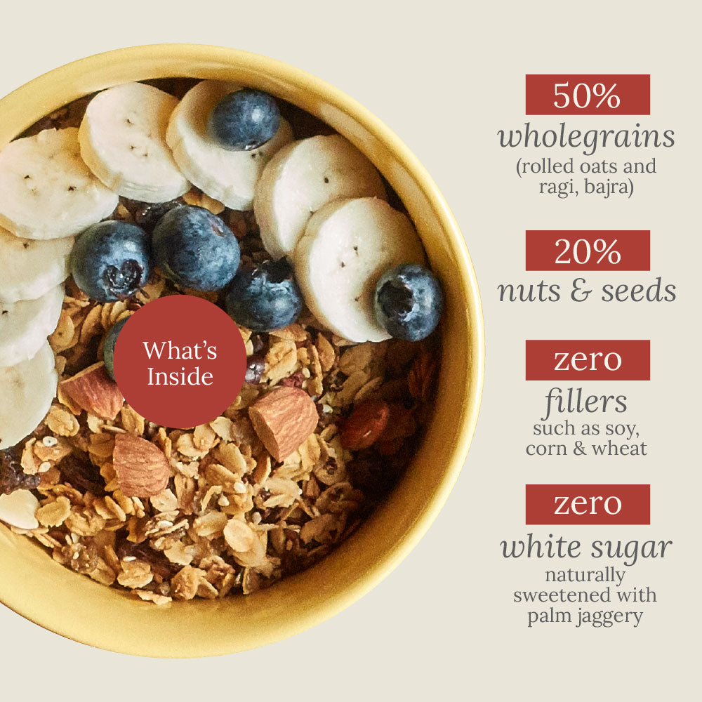 Toasted Millet Muesli - Roasted Cacao Bean & Raisin 250 g