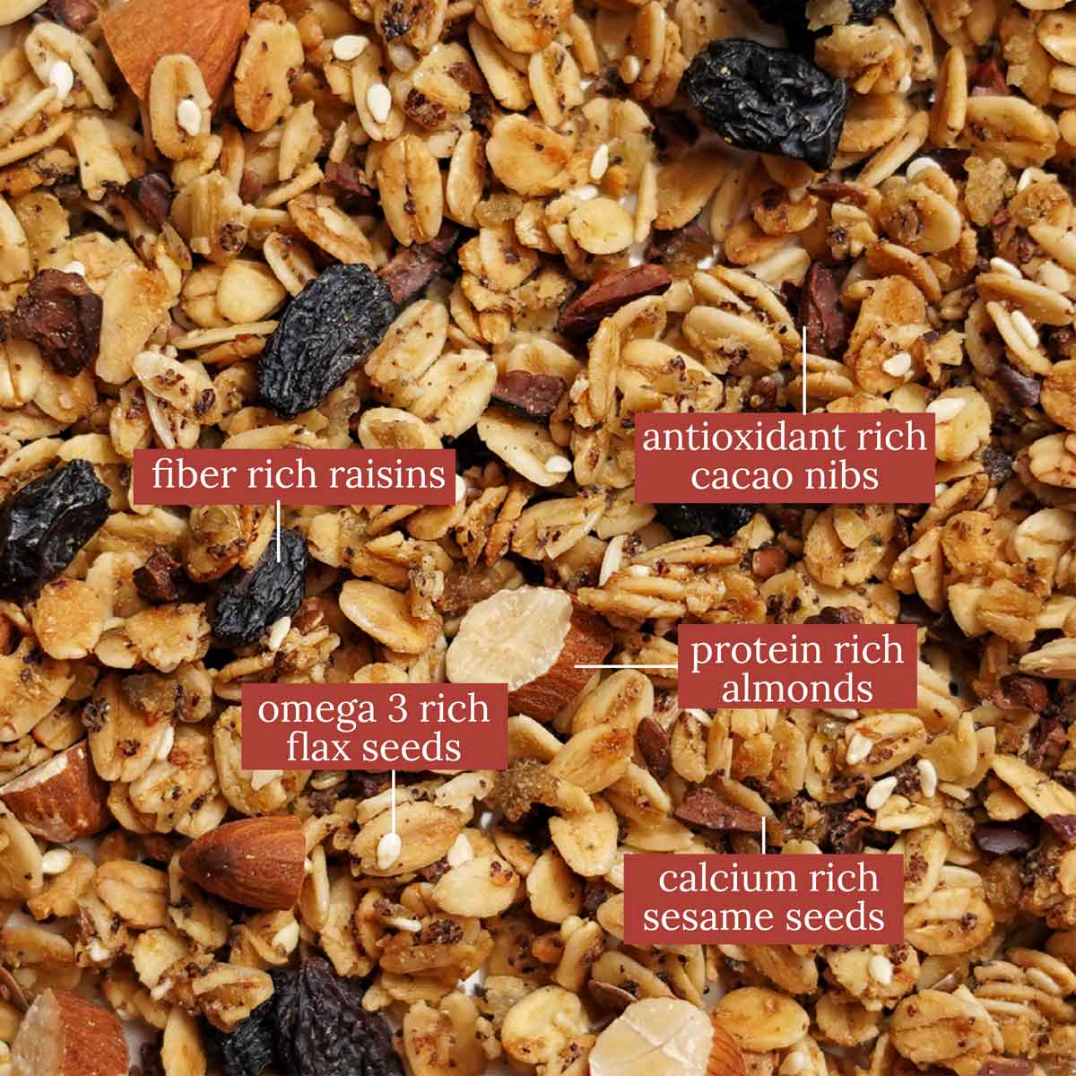 Toasted Millet Muesli - Roasted Cacao Bean & Raisin 250 g