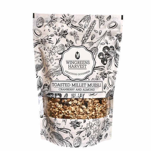 Monsoon Harvest Toasted Millet Muesli Cranberry and Almond 250g