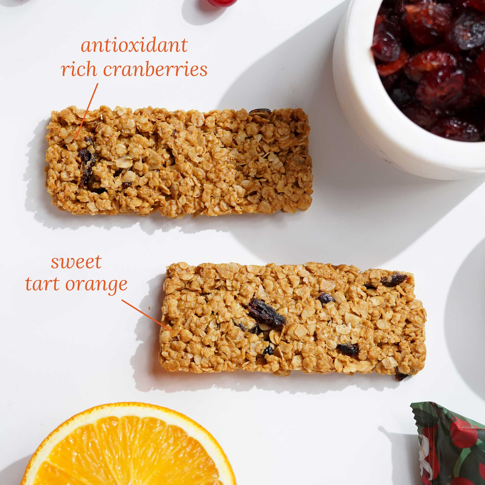 Crunchy Millet Granola Bars - Cranberry & Orange 240g x 2