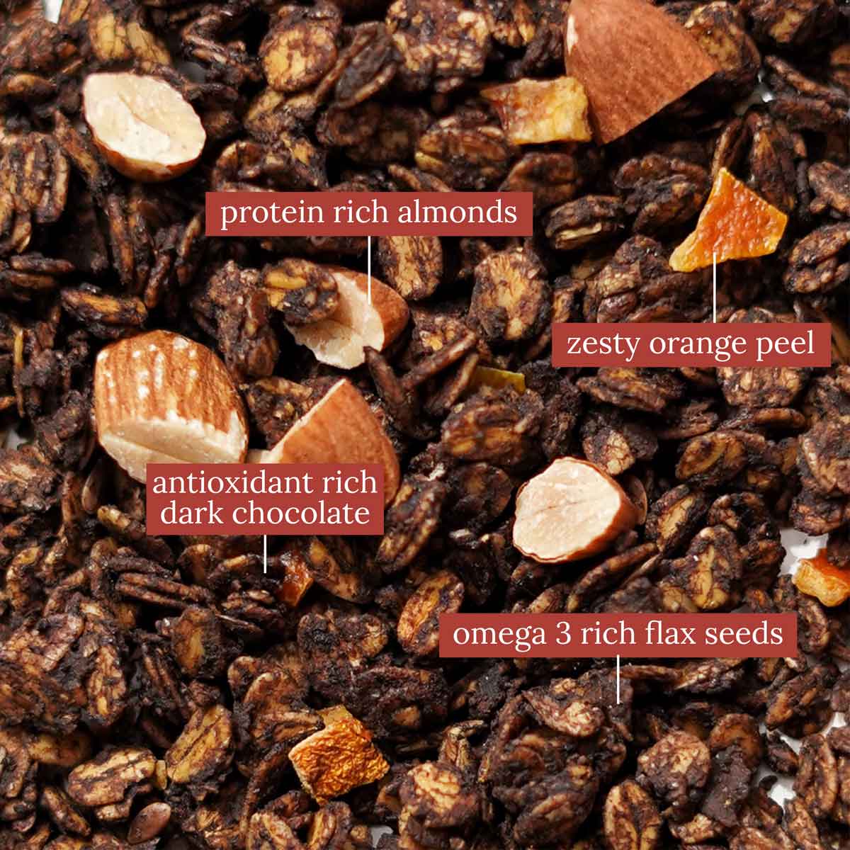 Toasted Millet Muesli: Dark Chocolate and Orange Peel 1 Kg